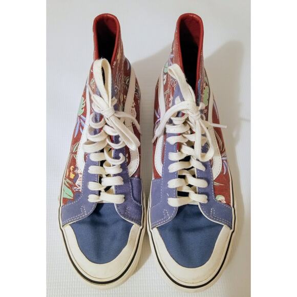 Vans Sk8-Hi 138 Decon Hawaiian Jungle Canvas High Top Sneakers Men’s 8.5 - Picture 1 of 9